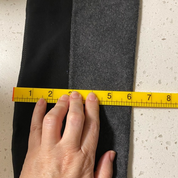 Stuart Weitzman Black & Gray 50/50 Textured Boots•Dark Academia•Steam Punk•Edgy - Picture 15 of 16